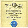 Handel - Trio Sonatas Op. 5 (period instruments) cover