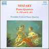 Mozart: Piano Quartets, K. 478 and K. 493 cover