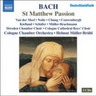 St. Matthew Passion (complete oratorio) cover