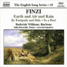 Finzi: Earth and Air and Rain / To a Poet / By Footpath and Stile cover