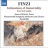 Finzi: Intimations of Immortality / For St Cecilia cover