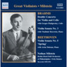 Brahms: Double Concerto / Beethoven: Violin Sonatas (1950-1951) cover
