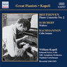 Piano Concerto No. 2 (with Schubert's Waltzes and Dances) (rec 1946-1952) cover