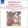 Penderecki: Seven Gates of Jerusalem, 'symphony No. 7' cover