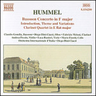 Hummel: Bassoon Concerto in F major / Clarinet Quartet in E flat major / etc cover