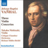 Vanhal: Violin Concertos in G major, B flat major, and G major cover