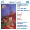 Impressions for Saxophone And Orchestra (Virtuosic Works by 20th Century Greek Composers) cover