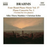 Brahms: Four-Hand Piano Music, Vol. 17 (Incs. Piano Concerto No. 1 in D minor) cover