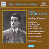 Giordano: Andrea Chenier (complete opera recorded in 1931) cover