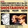 Piano Concerto No. 2 in F Op.102 / Symphony for Strings in A flat Op.118a cover