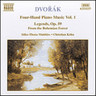 Four-Hand Piano Music, Vol. 1 (Incls 10 Legends, Op. 59, B 117) cover
