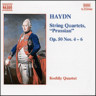 Haydn: String Quartets Op. 50, Nos. 4-6, 'Prussian' cover