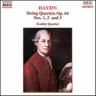 Haydn: String Quartets Op. 64 Nos. 1-3 cover