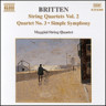 String Quartets Vol.2 (Incls 'Simple Symphony, Op. 4') cover