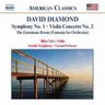 Diamond: Symphony No. 1 / Violin Concerto No. 2 / The Enormous Room cover
