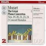 Mozart: The Great Piano Concertos Nos 19 20 21, 23 24, etc cover