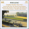 Poulenc: Chamber Music Vol. 1 (Incls 'Sonata for Oboe and Piano') cover