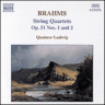 Brahms: String Quartet Op. 51 Nos. 1 and 2 cover