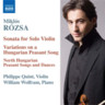 Music for Violin and Piano (Incls Violin Sonata Op 40) cover