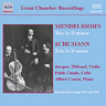Mendelssohn/Schumann: Piano Trios (rec 1927-1928) cover