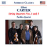Carter: String Quartets nos. 1 and 5 cover