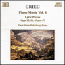 Grieg: Piano Music Volume 8 (Lyric Pieces, Books 1-4) cover