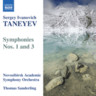 Taneyev: Symphonies Nos. 1 and 3 cover