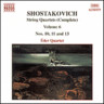 Shostakovich: String Quartets Vol 6: Nos 10, 11 & 13 cover