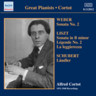 Weber: Piano Sonata No. 2 (with sonatas by Liszt & Schubert) (recorded 1931-1948) cover