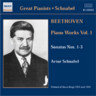 Piano Sonatas Nos. 1-3 (Rec 1933-1934) cover