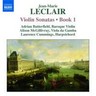 Leclair: Violin Sonatas: Book 1 - Nos. 1-4 cover