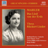 Mahler: Das Lied von der Erde / Three Ruckert Lieder - Historical Recordings (1952) cover