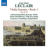 Leclair: Violin Sonatas: Book 1 - Nos. 9-12 cover