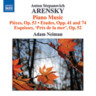 Arensky: Piano Music (Incls 6 Pieces, Op. 53 & 12 Etudes, Op. 74) cover