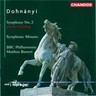 Dohnanyi: Symphony No 2 / Symphonic Minutes cover