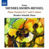 Mendelssohn, Fanny: Piano sonatas in C and G minor cover