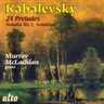 Kabalevsky: 24 Preludes and Other Piano Works cover