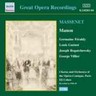 Massenet: Manon (complete opera, recorded in 1928/29) cover
