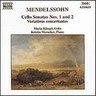 Mendelssohn: Cello Sonatas Nos 1 & 2 / Variations concertantes cover