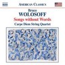 Wolosoff: Songs without Words (18 Divertimenti for String Quartet) cover