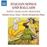 Italian Songs and Ballads (with tracks by Donaudy & Mascagni) cover