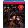 Shakespeare: As You Like It (recorded live at the Globe Theatre London in October 2009) BLU-RAY cover