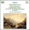 Piano Music Vol 1 (Piano Sonata, Four Piano Pieces) cover