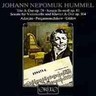 Hummel: Chamber works & piano sonata cover
