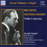 Brahms/Mendelssohn: Violin Concertos cover