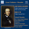 Mendelssohn/Bruch: Violin Concertos cover