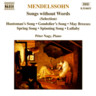 Mendelssohn: Songs Without Word (selection) cover