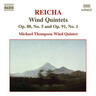 Reicha: Wind Quintets, Op. 88, No. 5 and Op. 91, No. 1 cover