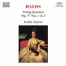 Haydn: String Quartets Op77 Nos 1 & 2 cover