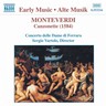 Monteverdi: Canzonette (1584) cover